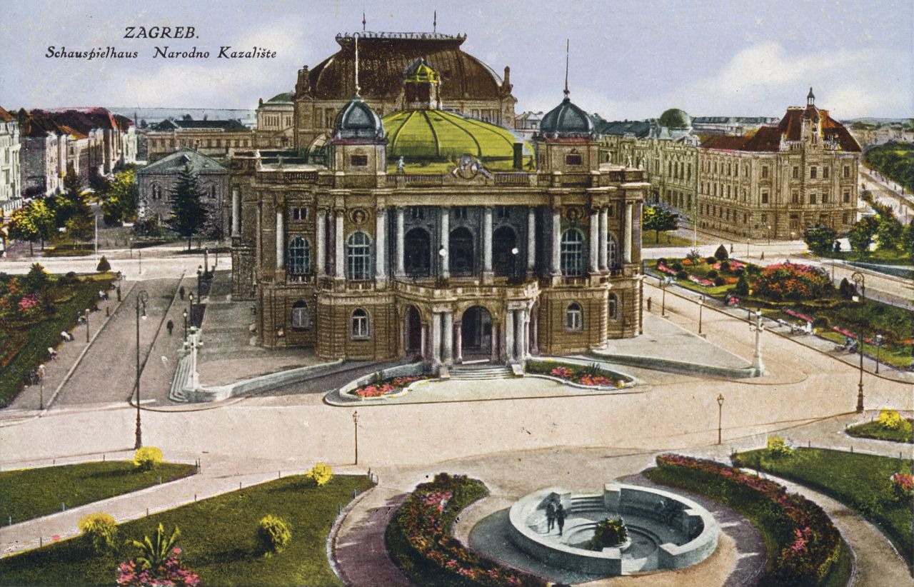 Hrvatsko narodno kazalište (HNK) oko 1920. godine